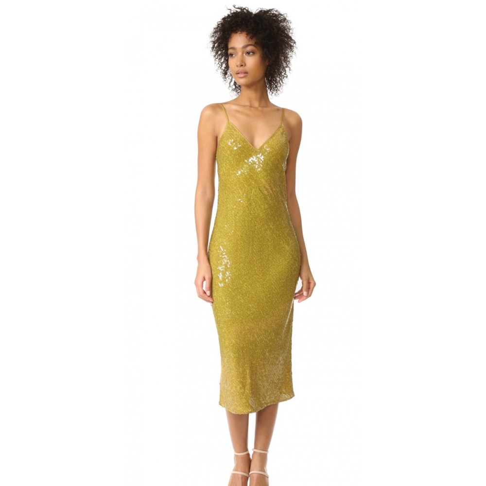 NWT Gorgeous ✨✨Diane Von Furstenberg Havita Sequin Midi Dress Size 4